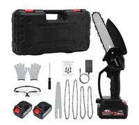 COVVY Mini Tronçonneuse à Batterie 8 et 6 Pouces, 6000mAh Tronçonneuse à Batterie, électrique portative sans fil à une main équipée, pour couper le bois, l'élagage des ja