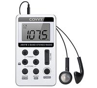 COVVY Radio de Poche Portable Mini Récepteur AM FM Personnel avec Batterie Rechargeable et Écouteurs, Convient pour la Course à Pied, la randonnée, Le Camping, Les Voyages