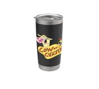 Cow and Chicken Logo Gobelet isotherme en acier inoxydable double paroi