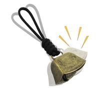 Cow Bell avec poignée, métal 12 cm | Vow Horse moutons broutant des cloches de cuivre avec boucle gigantesque, Belłs acclamant bruyants, petits cloches répulsives en laiton pour le camping en plein ai