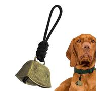 Cow Bells Noise Makers - Vintage Clear Sound Grazing Copper Cow Bells | Metal Ornament With Lanyard | Metal Material 12cm Length Bell 4.2x3.2x3cm 25g - For Outdoor Camping Farms Ranches - Animal Deter