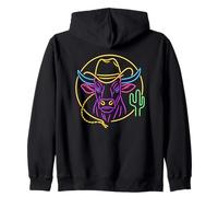 Cow-Boy Bull Head Western Rodeo Cactus Country Graphic Sweat à Capuche