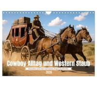 Cow-boys quotidiens et poussière de western, Version française (Calendrier mural 2026 DIN A4 portrait), Calendrier CALVENDO mensuel