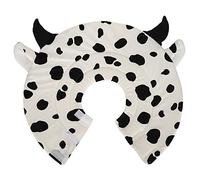 Cow Cat Cone Collar | Soft Flannel Recovery Collar for Wound Protection | Discourage Lick/Discourage Bite/Discourage Scratch | Adjustable Hook & Loop Pet E - Collar (S)