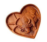 Cow Charcuterie Board - Unique Animal Shaped Wooden Serving Tray For Cheese And Meat, Decorative Farmhouse Platter For Home Parties And Gatherings, Large Cow Themed Appetizer Board | Housewarming Gift