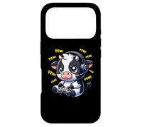Cow Gamer Pew Jeux vidéo drôles Vintage Garçons Hommes Filles Coque pour iPhone 17 Pro