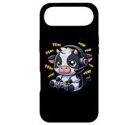 Cow Gamer Pew Jeux vidéo drôles Vintage Garçons Hommes Filles Coque pour iPhone Air