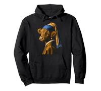 Cow Girl des Highlands avec Une Boucle d'oreille en Perle Amusante Sweat à Capuche