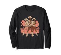 Cow-Girl Noire Afro-américaine Western Country Texas Rodeo Manche Longue