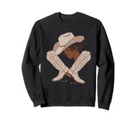 Cow-Girl Noire Afro-américaine Western Country Texas Rodeo Sweatshirt