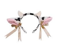 Cow Girls Cosplay For Head Accessories Large Pair Diary Cow's Ear For Head Band Headwear Cute Horns Anime Cosplay Bandeau Femme