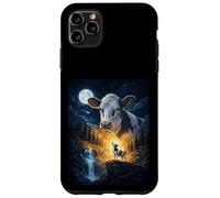 Cow Howling to The Moon Vintage Funny Cow Coque pour iPhone 11 Pro Max