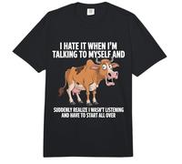 Cow I Hate IT When I'm Talking to Myself Sarcastic Comfort Colors Adult Heavyweight T-Shirt