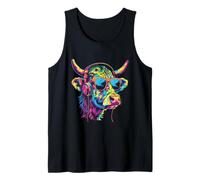 Cow Music DJ Techno Music Casque Beatmaker Dance Club Débardeur