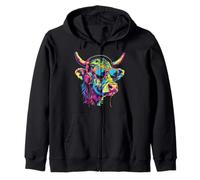 Cow Music DJ Techno Music Casque Beatmaker Dance Club Sweat à Capuche
