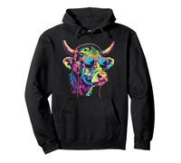 Cow Music DJ Techno Music Casque Beatmaker Dance Club Sweat à Capuche