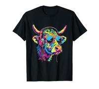 Cow Music DJ Techno Music Casque Beatmaker Dance Club T-Shirt