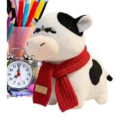 Cow Plush Pillow - Soft Cuddly Doll for Bedroom | Short Plush Pp Cotton Fill, 30cm 40cm Size Options, Cute Cow Design, Gift for Children, Travel, Sofa, Dormitory, Christmas and Thanksgiving Wedding