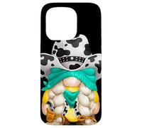 Cow Print GNOME with Rodeo Western Hat Best Cowgirl Grandma Coque pour iPhone 15 Pro