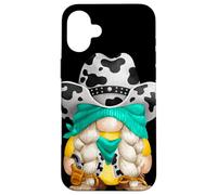 Cow Print GNOME with Rodeo Western Hat Best Cowgirl Grandma Coque pour iPhone 16 Plus