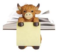 Cow Sticky Note Holder - Desk Memo Pad Dispenser, Animal Shape Cute Design | Office Home School Classroom Students Workers Adults For Desk Organization Study Note Taking Reminder