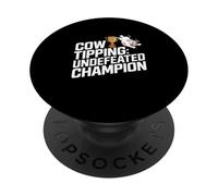 Cow Tipping, Champion invaincu, farceur Rural PopSockets PopGrip Adhésif