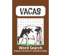 Cow word search puzzle book: Word Searches with Easy to Read Print about Cows, Cows on Farms, Milk and More | 6x9 inches, 110 pages | 50+ puzzles … Gift for vacations, holidays, and free time.