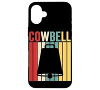 Cowbell Paire de Baguettes de Batterie rétro Motif Vache Coque pour iPhone 16 Plus