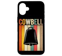 Cowbell Paire de Baguettes de Batterie rétro Motif Vache Coque pour iPhone 16 Plus