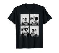 Cowboy Aigle avec Lunettes de Soleil Oiseau Animal Photo Booth Western T-Shirt