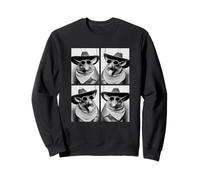 Cowboy Armadillos avec Lunettes de Soleil Animaux du désert Photo Booth Sweatshirt