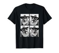 Cowboy Armadillos avec Lunettes de Soleil Animaux du désert Photo Booth T-Shirt