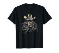 Cowboy, Art Vintage Sombre, graphisme mystérieux T-Shirt