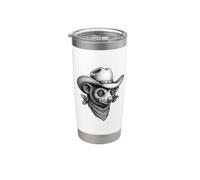 Cowboy Aye Aye Vintage Western Gobelet isotherme en acier inoxydable double paroi