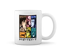 Cowboy Bebop Color Anime Characters Tasse blanche Café Mug