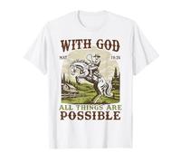 Cowboy Bible Verset Western Jesus pour la Foi des Hommes T-Shirt