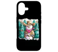 Cowboy Bonhomme de Neige Western Christmas Spirit Coque pour iPhone 17