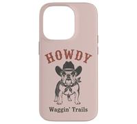 Cowboy Bulldog Western Ranch Dog Country Coque pour iPhone 14 Pro
