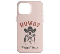 Cowboy Bulldog Western Ranch Dog Country Coque pour iPhone 16 Pro Max