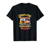 Cowboy by Day Unicorn de Sunday Equestrian Graphic T-Shirt
