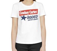 Cowboy Carter and The Rodeo Chitlin Circuit T-shirt classique à manches courtes pour femme, Blanc., M