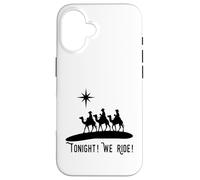 Cowboy Christmas Tonight We Ride Jesus Birth Three Wisemen Coque pour iPhone 16