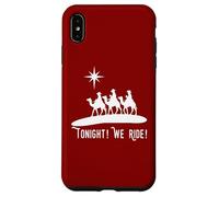 Cowboy Christmas Tonight We Ride Jesus Birth Three Wisemen Coque pour iPhone XS Max