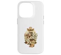 Cowboy Christmas Tree Western Hat & Boots Watercolor Coque pour iPhone 14 Pro
