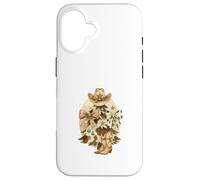 Cowboy Christmas Tree Western Hat & Boots Watercolor Coque pour iPhone 16