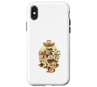 Cowboy Christmas Tree Western Hat & Boots Watercolor Coque pour iPhone X/XS