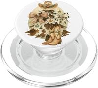 Cowboy Christmas Tree Western Hat & Boots Watercolor PopSockets PopGrip pour MagSafe