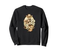 Cowboy Christmas Tree Western Hat & Boots Watercolor Sweatshirt