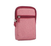 Cowboy Cloth Phone Pouch Belt Clip Bag Smartphone Case Waist Outdoor Sport Cover pour Téléphone Portable(Red)