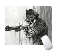 Cowboy Comique De L'Ouest Mouse Pad Base en Caoutchouc Tapis Souris Douce Tapis De Souris pour Travail Jeux Pc 25X30Cm